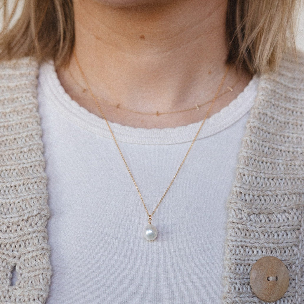 ネックレス・ペンダント TATIANA Daily Fresh Water Pearl Necklace NZ2078 BMY22 Freshwater Pearl Necklace Dainty, Tiny Pearl Beaded Choker