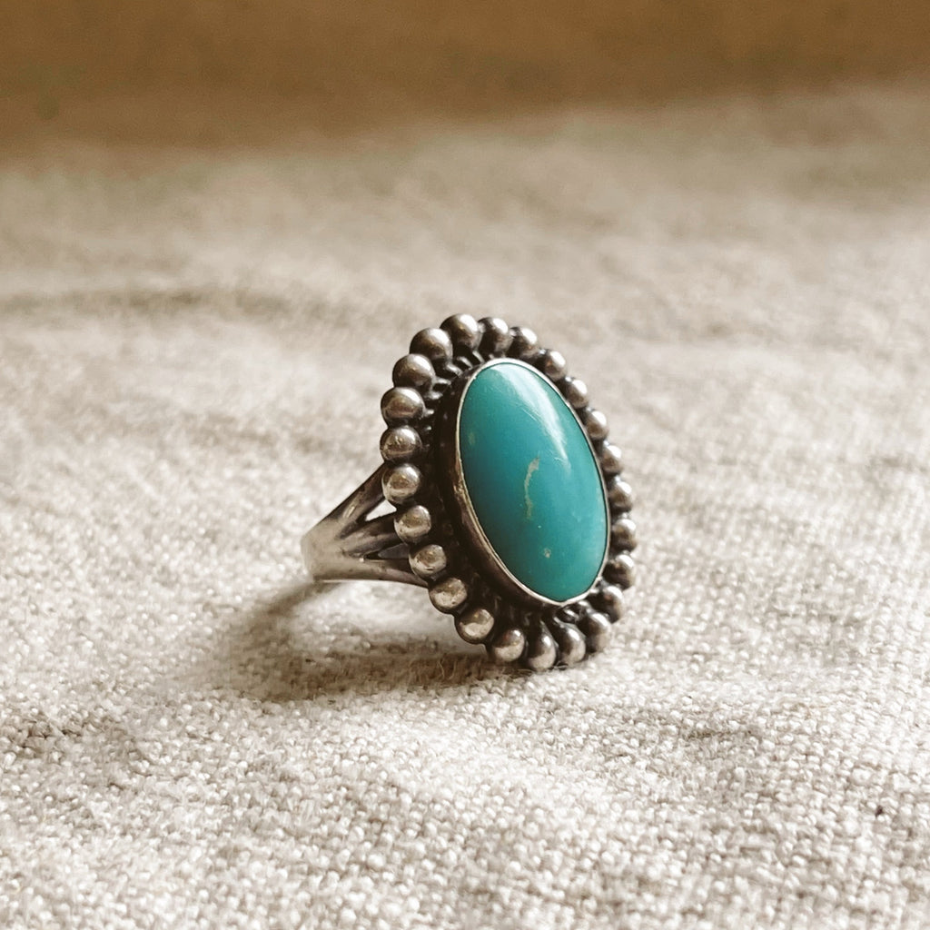 Turquoise Irani Feroza Oval Shape Gemstone 925 Sterling Silver Men's Ring |  eBay
